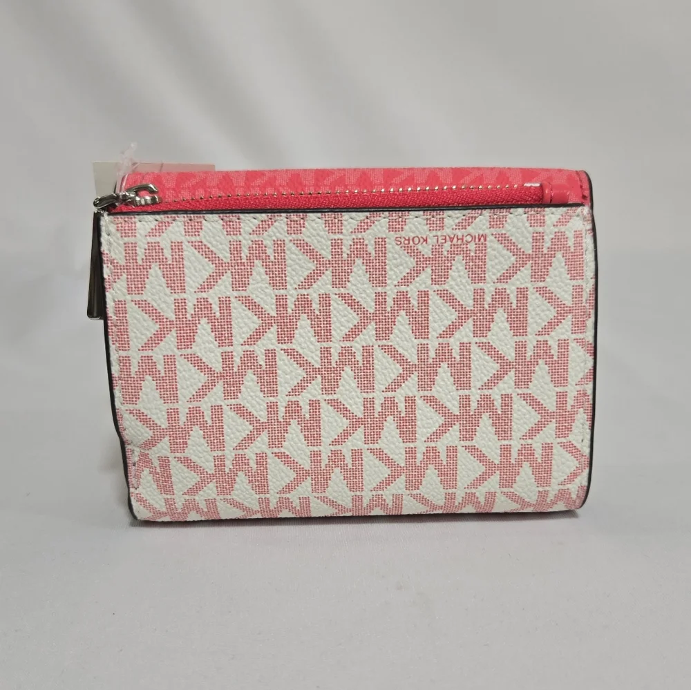 Michael Michael Kors Jet Set Charm Geran Multi MD ENV Trifold Leather Wallet